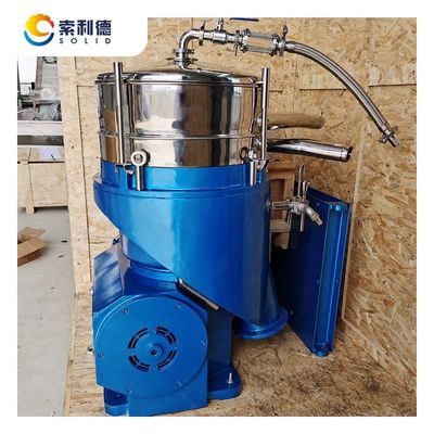 Centrifugadora para purificación de aceite virgen extra virgen separador de disco vertical de aceite de oliva