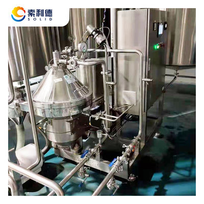JNPJ-500 Separador de levaduras de cerveza artesanal aprobado Centrifugadora de pila de disco para clarificación de hierbas