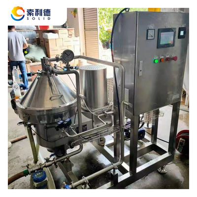 JNPJ-500 Separador de levaduras de cerveza artesanal aprobado Centrifugadora de pila de disco para clarificación de hierbas