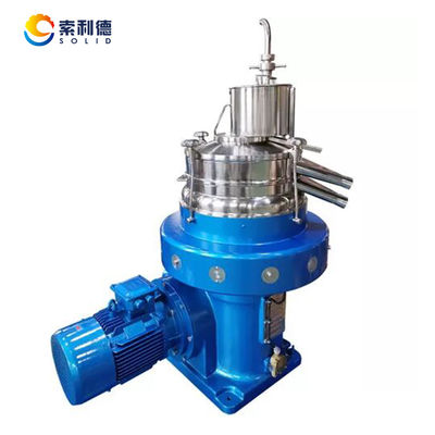Máquina de centrifugadora de disco para la separación de agua de aceite de palma de coco y aceite de oliva de látex
