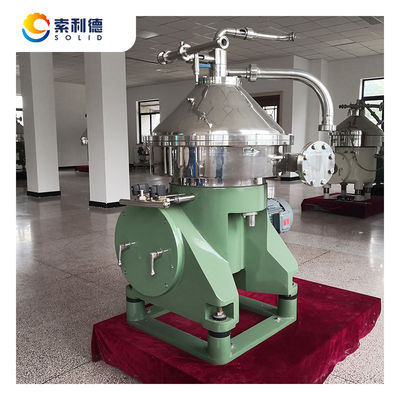 Separador de centrifugadoras de disco de refinería de aceite vegetal con velocidad de rotación DHZ470 y 7070