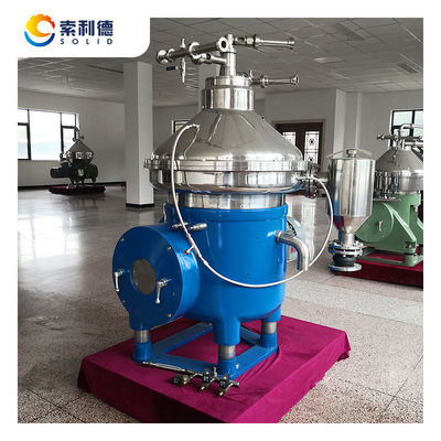 Separador de centrifugadoras de disco de refinería de aceite vegetal con velocidad de rotación DHZ470 y 7070