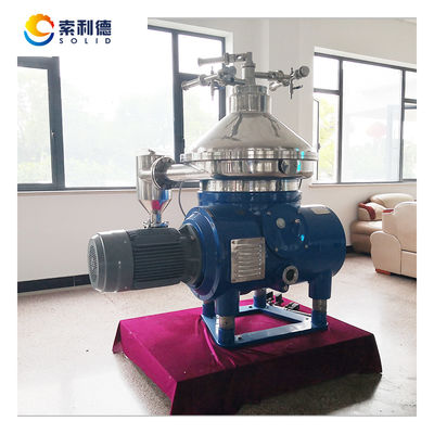 Separador de centrifugadoras de disco de refinería de aceite vegetal con velocidad de rotación DHZ470 y 7070